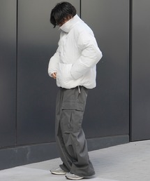 Confirm | 23AW ボリューム エコダウンジャケット フルジップナイロンファイバーダウンブルゾン ユニセックス 【Confirm】(ダウンジャケット/コート)