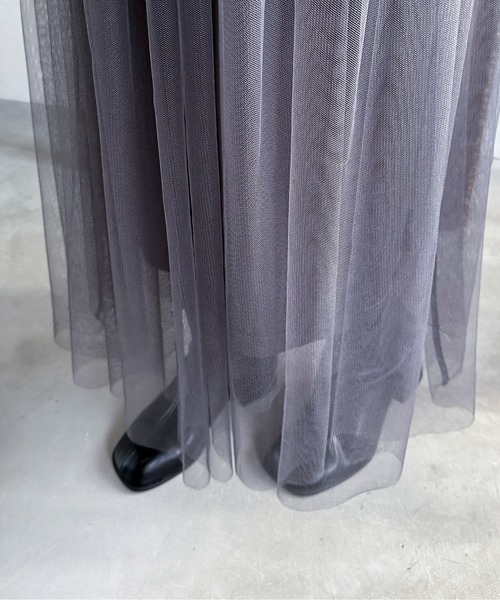 EPIMI E'PIMMY（エピミエピミー）の「チュールティアードスカート（スカート・レディース・アイボリー/ブラック/グレー・MEDIUM）」の11枚目の写真