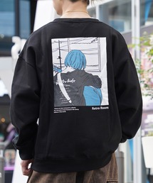 イラスト 裏起毛 スウェットシャツ / Illustration Brushed Lining Sweatshirt