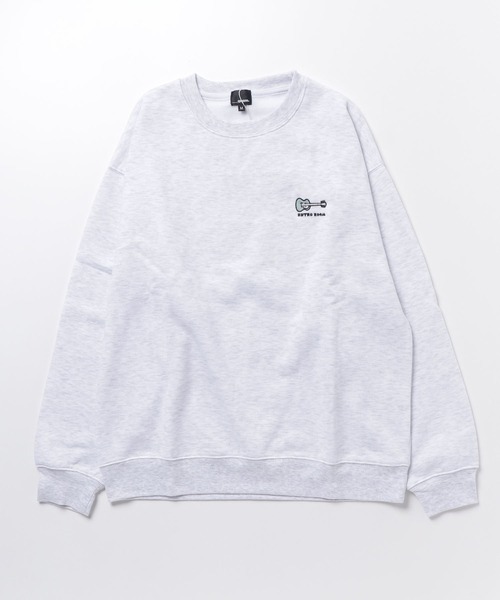 1111clothing（ワンフォークロージング）の「イラスト 裏起毛 スウェットシャツ / Illustration Brushed Lining Sweatshirt（スウェット・メンズ・ホワイト系1/ホワイト系2/ブラック/ミント・M/L）」の21枚目の写真