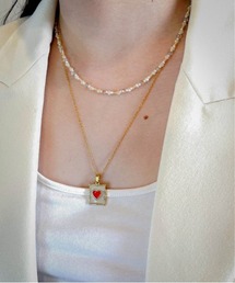 yufect（ユフェクト）の「【Yu】【it】【yufect】ハートプレートネックレス（ネックレス）」