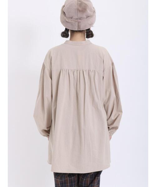 Samansa Mos2（サマンサ モスモス）の「ボタン並びギャザーチュニック（チュニック・レディース・グリーン/ブラック/イエロー/ベージュ・F）」の18枚目の写真