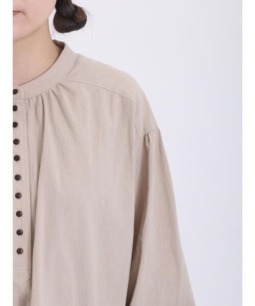 Samansa Mos2（サマンサ モスモス）の「ボタン並びギャザーチュニック（チュニック・レディース・グリーン/ブラック/イエロー/ベージュ・F）」の20枚目の写真