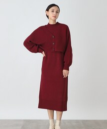 THE SHOP TK （ザ ショップ ティーケー ）の「◆【2点SET】クロップトカーデ×ワンピ/手洗い可（ワンピース）」