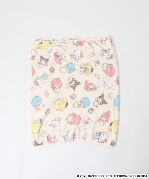 sanrio（サンリオ）の「sanrio characters サンリオキャラクターズ フリース ブランケット（ブランケット・レディース・ピンクベージュ/ライトピンク/ライトグリーン/ラベンダー/サックスブルー/オフホワイト/サックスブルー系・FREE）」の8枚目の写真