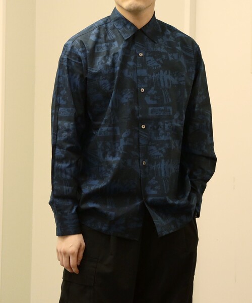 美品【 BLUE CULT 】チェックシャツ LIMITEDオーバーサイズチェックシャツ（GREEN×BURGUNDY