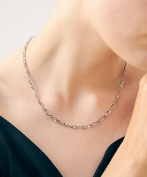 ete フィガロチェーンネックレス　プラチナム ete ネックレス 「ZOZOTOWN限定」フィガロチェーン レディース