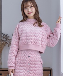 clear | ハートキルティングショート丈トップス(セット可)≪2023AW新作≫(スウェット)