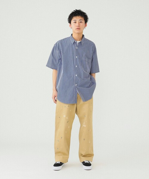 BEAMS（ビームス）の「BEAMS / ストライプ ミニレギュラーカラー