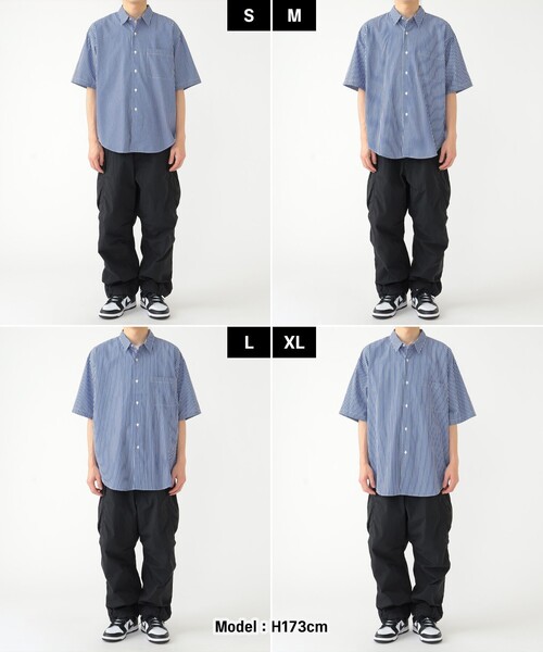 BEAMS（ビームス）の「BEAMS / ストライプ ミニレギュラーカラー