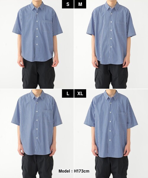 BEAMS（ビームス）の「BEAMS / ストライプ ミニレギュラーカラー