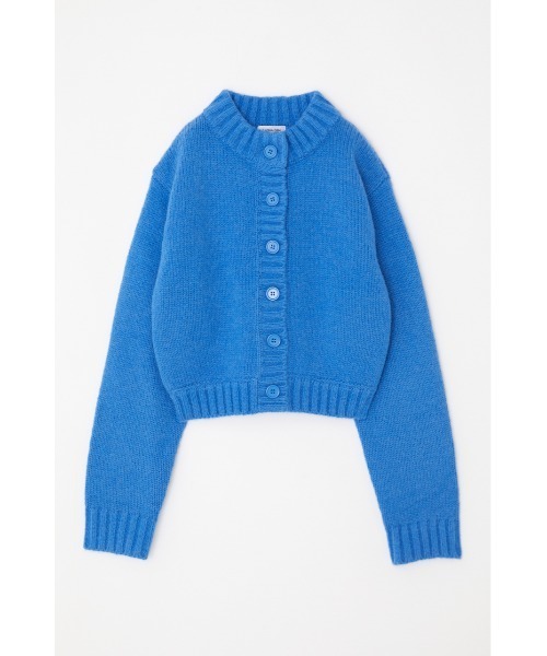 ラグアジェム　ニット　ブルー LAGUA GEM（ラグアジェム） ニット セーター RIB POINT OFF SHOULDER