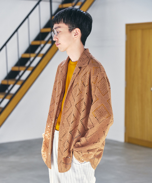 EDIFICE(エディフィス)の「ラッセル オープンカラーシャツ(シャツ/ブラウス・メンズ・キャメル/マスタード・LARGE/MEDIUM)」の8枚目の写真