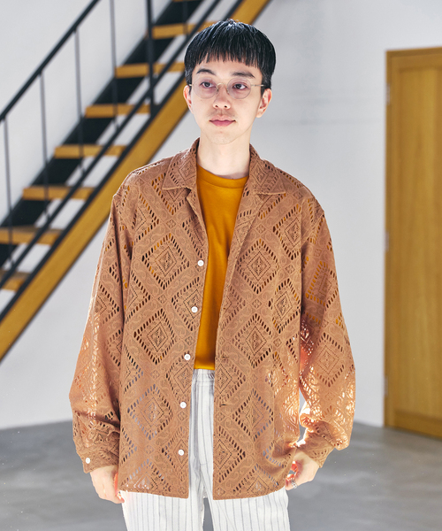 EDIFICE(エディフィス)の「ラッセル オープンカラーシャツ(シャツ/ブラウス・メンズ・キャメル/マスタード・LARGE/MEDIUM)」の9枚目の写真