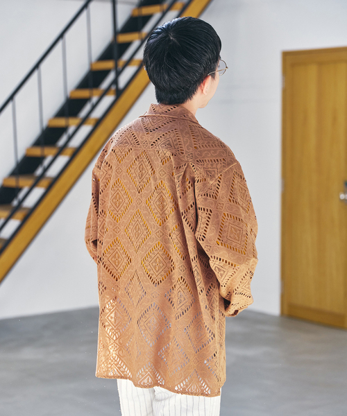 EDIFICE(エディフィス)の「ラッセル オープンカラーシャツ(シャツ/ブラウス・メンズ・キャメル/マスタード・LARGE/MEDIUM)」の10枚目の写真