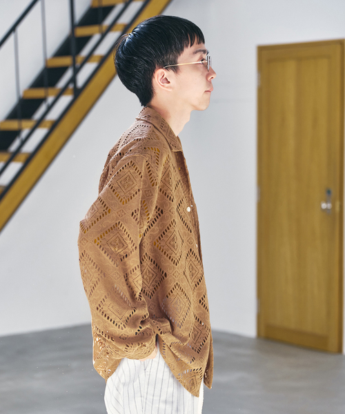 EDIFICE(エディフィス)の「ラッセル オープンカラーシャツ(シャツ/ブラウス・メンズ・キャメル/マスタード・LARGE/MEDIUM)」の11枚目の写真