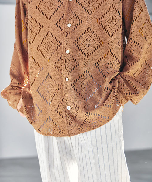 EDIFICE(エディフィス)の「ラッセル オープンカラーシャツ(シャツ/ブラウス・メンズ・キャメル/マスタード・LARGE/MEDIUM)」の15枚目の写真