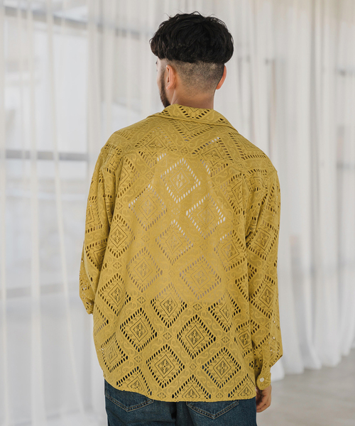 EDIFICE(エディフィス)の「ラッセル オープンカラーシャツ(シャツ/ブラウス・メンズ・キャメル/マスタード・LARGE/MEDIUM)」の19枚目の写真