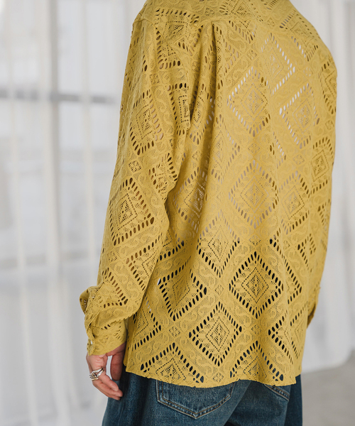 EDIFICE(エディフィス)の「ラッセル オープンカラーシャツ(シャツ/ブラウス・メンズ・キャメル/マスタード・LARGE/MEDIUM)」の22枚目の写真