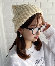 MYMOOD. | シンプルニットキャップ ニット帽 ビーニー(ニットキャップ/ビーニー)