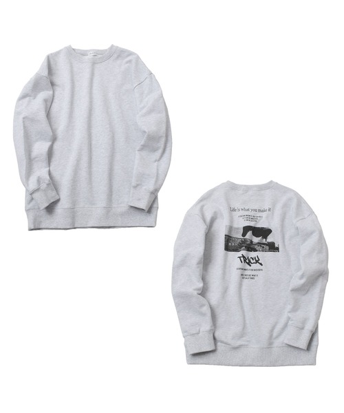 GLAZOS（グラソス）の「【大人向けサイズあり】【再入荷】【プチプラ】【あったか】裏起毛・アソートバックフォトプリントトレーナー（その他トップス・キッズ・ブラック/オートミール/グリーン/ブルー・170cm/150cm/140cm/160cm/130cm）」の12枚目の写真