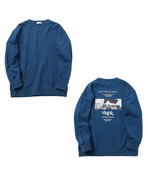 GLAZOS（グラソス）の「【大人向けサイズあり】【再入荷】【プチプラ】【あったか】裏起毛・アソートバックフォトプリントトレーナー（その他トップス・キッズ・ブラック/オートミール/グリーン/ブルー・170cm/150cm/140cm/160cm/130cm）」の18枚目の写真