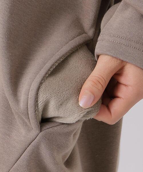 SHOO・LA・RUE（シューラルー）の「◆【体型カバー】裏地あったか ルーズチュニック【SHOO WARM】（チュニック・レディース・ブルーグリーン/ブラウン系/ブラック/グレー・00）」の13枚目の写真