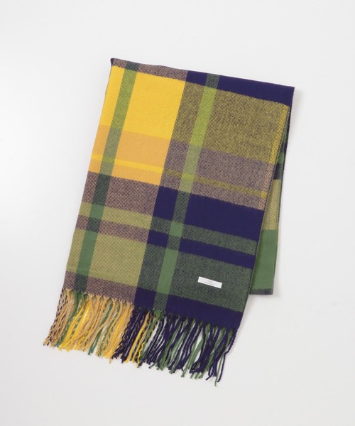 ITEMS URBANRESEARCH(アイテムズ アーバンリサーチ)の「チェックストール2(マフラー・レディース・ネイビー/ブラック/グリーン・-)」の7枚目の写真