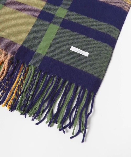 ITEMS URBANRESEARCH(アイテムズ アーバンリサーチ)の「チェックストール2(マフラー・レディース・ネイビー/ブラック/グリーン・-)」の12枚目の写真