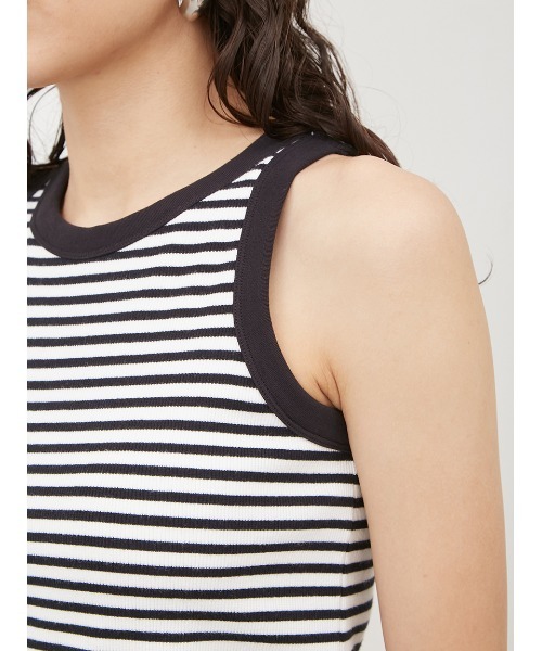 Mila Owen（ミラオーウェン）の「カップインアメスリタンクトップス【マシーンウォッシャブル】（タンクトップ・レディース・イエロー/ホワイト/その他/チャコールグレー・0/1）」の8枚目の写真