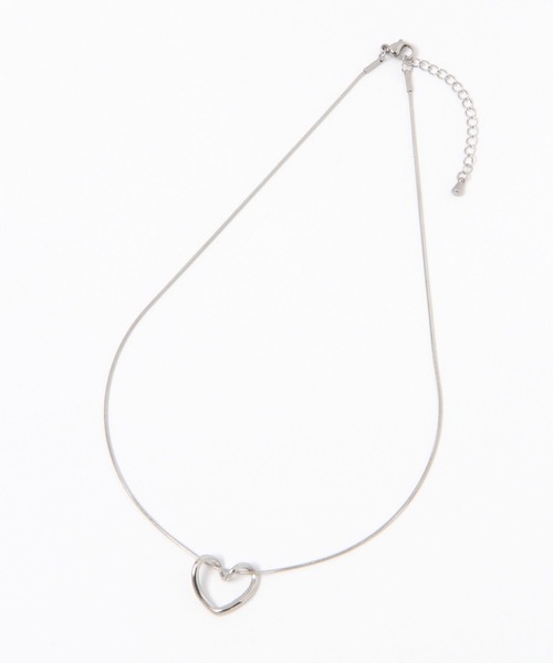 Heather（ヘザー）の「オープンハートネックレス　105345（ネックレス・レディース・シルバー/ゴールド・ONE SIZE）」の6枚目の写真