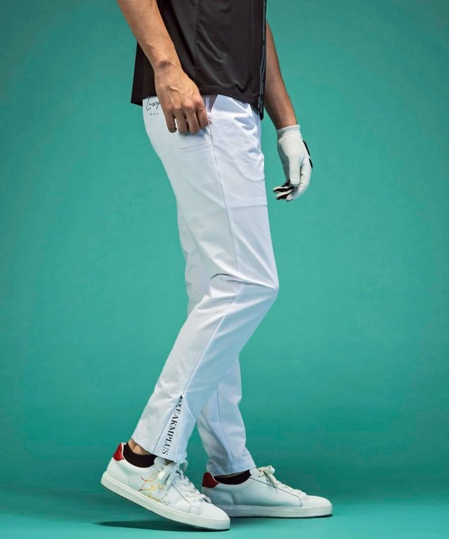LUXEAKMPLUS 24SS サイドジップ ロゴ パンツ GOLF ゴルフ LUXEAKMPLUS(リュクスエイケイエムプラス)ゴルフ サイドジップ