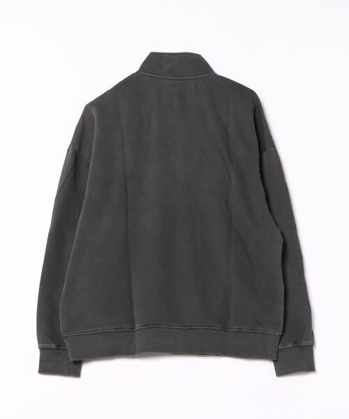 【セール】《ピグメント加工 裏毛ハーフジップハイネックスウェット（スウェット）｜B.I.D.（ビーアイディー）