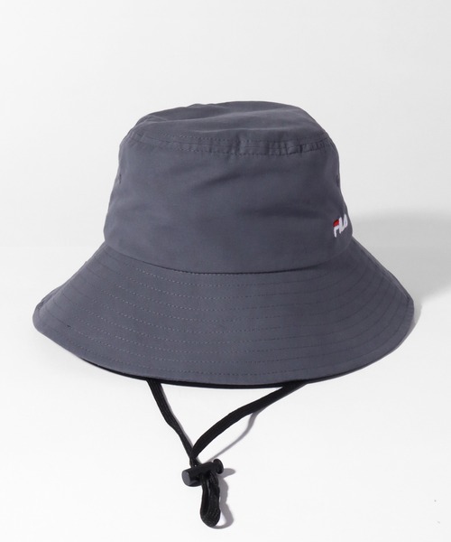 FILA(フィラ)の「【FILA/フィラ】FLW NECK GUARD HAT/ワンポイント刺繍ロゴ ネックガード付 バケットハット(ハット・メンズ・ベージュ/グレー/ライトブルー/ホワイト/ブラック・FREE)」の14枚目の写真