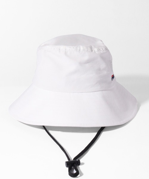 FILA(フィラ)の「【FILA/フィラ】FLW NECK GUARD HAT/ワンポイント刺繍ロゴ ネックガード付 バケットハット(ハット・メンズ・ベージュ/グレー/ライトブルー/ホワイト/ブラック・FREE)」の15枚目の写真