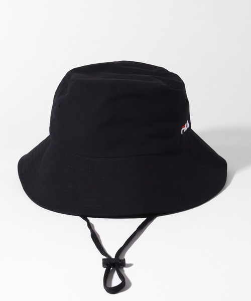 FILA(フィラ)の「【FILA/フィラ】FLW NECK GUARD HAT/ワンポイント刺繍ロゴ ネックガード付 バケットハット(ハット・メンズ・ベージュ/グレー/ライトブルー/ホワイト/ブラック・FREE)」の12枚目の写真
