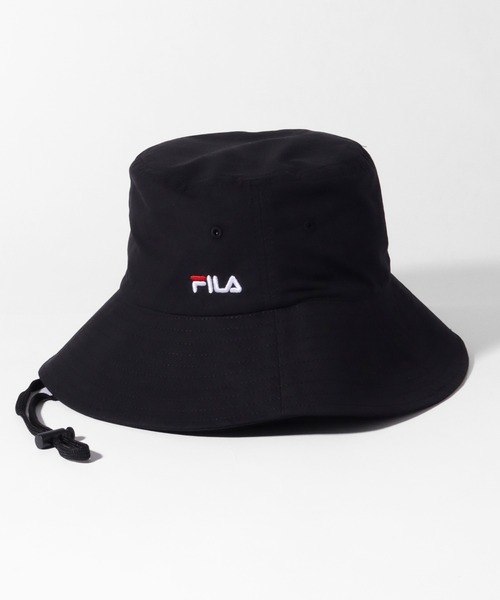 FILA(フィラ)の「【FILA/フィラ】FLW NECK GUARD HAT/ワンポイント刺繍ロゴ ネックガード付 バケットハット(ハット・メンズ・ベージュ/グレー/ライトブルー/ホワイト/ブラック・FREE)」の11枚目の写真