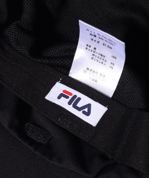 FILA(フィラ)の「【FILA/フィラ】FLW NECK GUARD HAT/ワンポイント刺繍ロゴ ネックガード付 バケットハット(ハット・メンズ・ベージュ/グレー/ライトブルー/ホワイト/ブラック・FREE)」の20枚目の写真