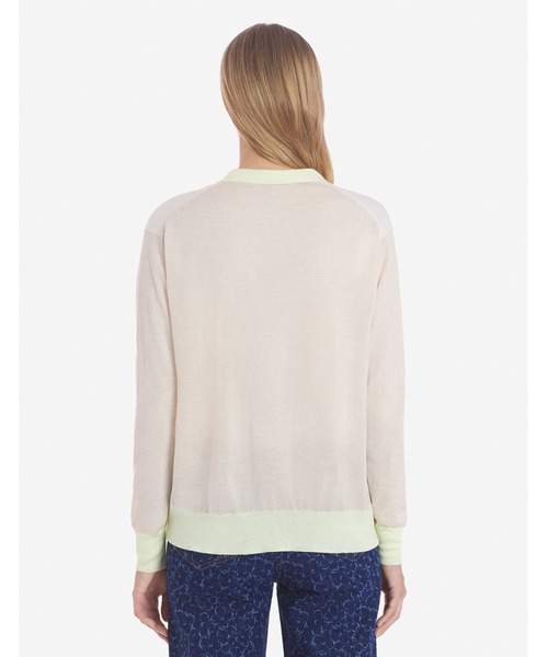 【極美品】メゾン　キツネ　ベビーピンク　カーディガン 値下げ交渉可メゾンキツネ ベイビーフォックス カーディガン ピンク