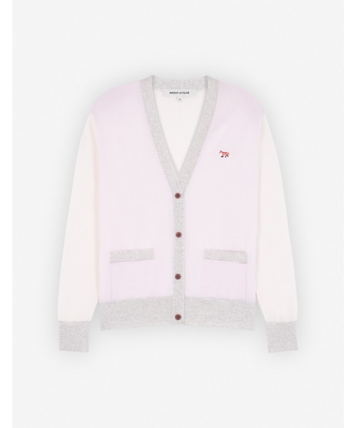 Maison Kitsune（メゾンキツネ）の「BABY FOX PATCH COLOR BLOCK CARDIGAN（カーディガン/ボレロ・レディース・ピンク/キナリ/ベビーピンク/ミント・M/S/XS/L/XL）」の11枚目の写真