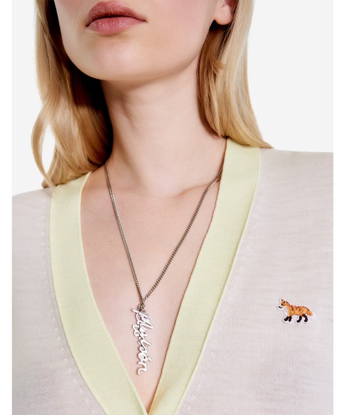 Maison Kitsune（メゾンキツネ）の「BABY FOX PATCH COLOR BLOCK CARDIGAN（カーディガン/ボレロ・レディース・ピンク/キナリ/ベビーピンク/ミント・M/S/XS/L/XL）」の21枚目の写真