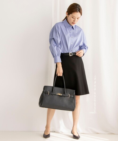 NOLLEY'S（ノーリーズ）の「ストレッチ袖タックシャツ（シャツ