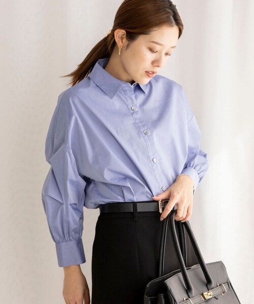 【NOLLEY'S（ノーリーズ）】長袖ブラウス 前後リバーシブル レオパード柄 NOLLEY'S（ノーリーズ）】長袖ブラウス 前後リバーシブル