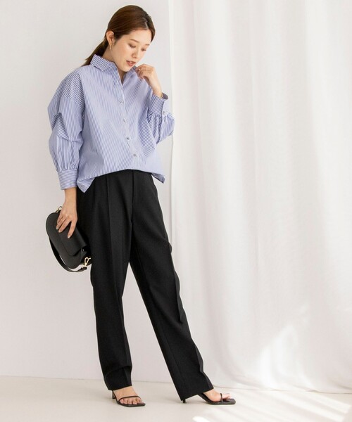 NOLLEY'S（ノーリーズ）の「ストレッチ袖タックシャツ（シャツ