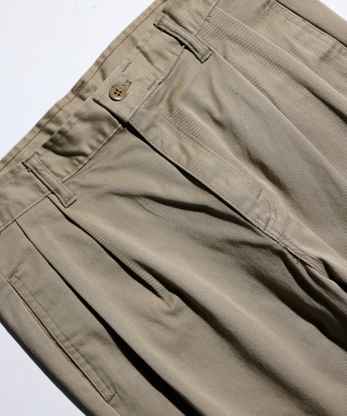 C.E.L.STORE（セルストア）の「KHAKI JUNGLE/カーキジャングル US MADE PLEATS CHINO プリーツチノパンツ USメイド（チノパンツ・メンズ・カーキ/オリーブ・34inch/30inch/32inch/36inch）」の14枚目の写真