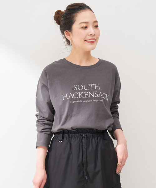 B.C STOCK(ベーセーストック)の「SOUTH HACKENSACK ロゴロンT(Tシャツ/カットソー・レディース・ホワイト/ピンク/スミクロ・FREE)」の14枚目の写真
