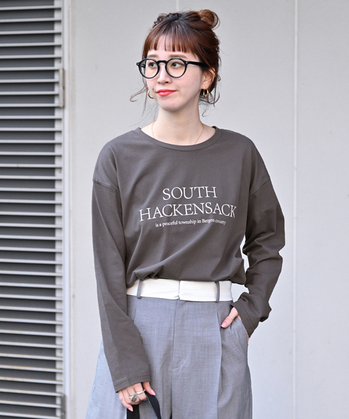 B.C STOCK(ベーセーストック)の「SOUTH HACKENSACK ロゴロンT(Tシャツ/カットソー・レディース・ホワイト/ピンク/スミクロ・FREE)」の20枚目の写真