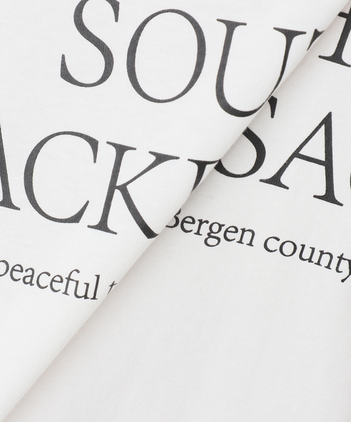 B.C STOCK(ベーセーストック)の「SOUTH HACKENSACK ロゴロンT(Tシャツ/カットソー・レディース・ホワイト/ピンク/スミクロ・FREE)」の6枚目の写真