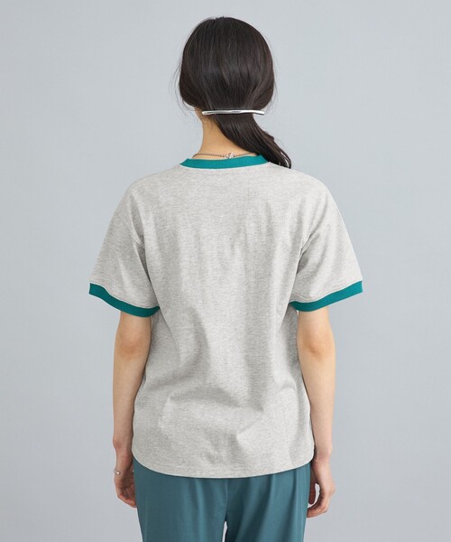 coen(コーエン)の「ロゴプリントリンガーTシャツ(Tシャツ/カットソー・レディース・ダークグレー/ライトグレー/オフホワイト/グレー・M/L)」の14枚目の写真