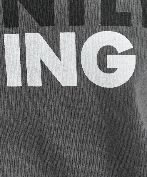 coen(コーエン)の「ロゴプリントリンガーTシャツ(Tシャツ/カットソー・レディース・ダークグレー/ライトグレー/オフホワイト/グレー・M/L)」の6枚目の写真